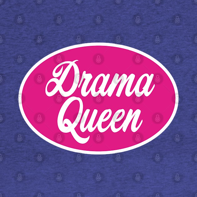 Drama Queen - Diva Princess Oval Dark Pink by TGKelly